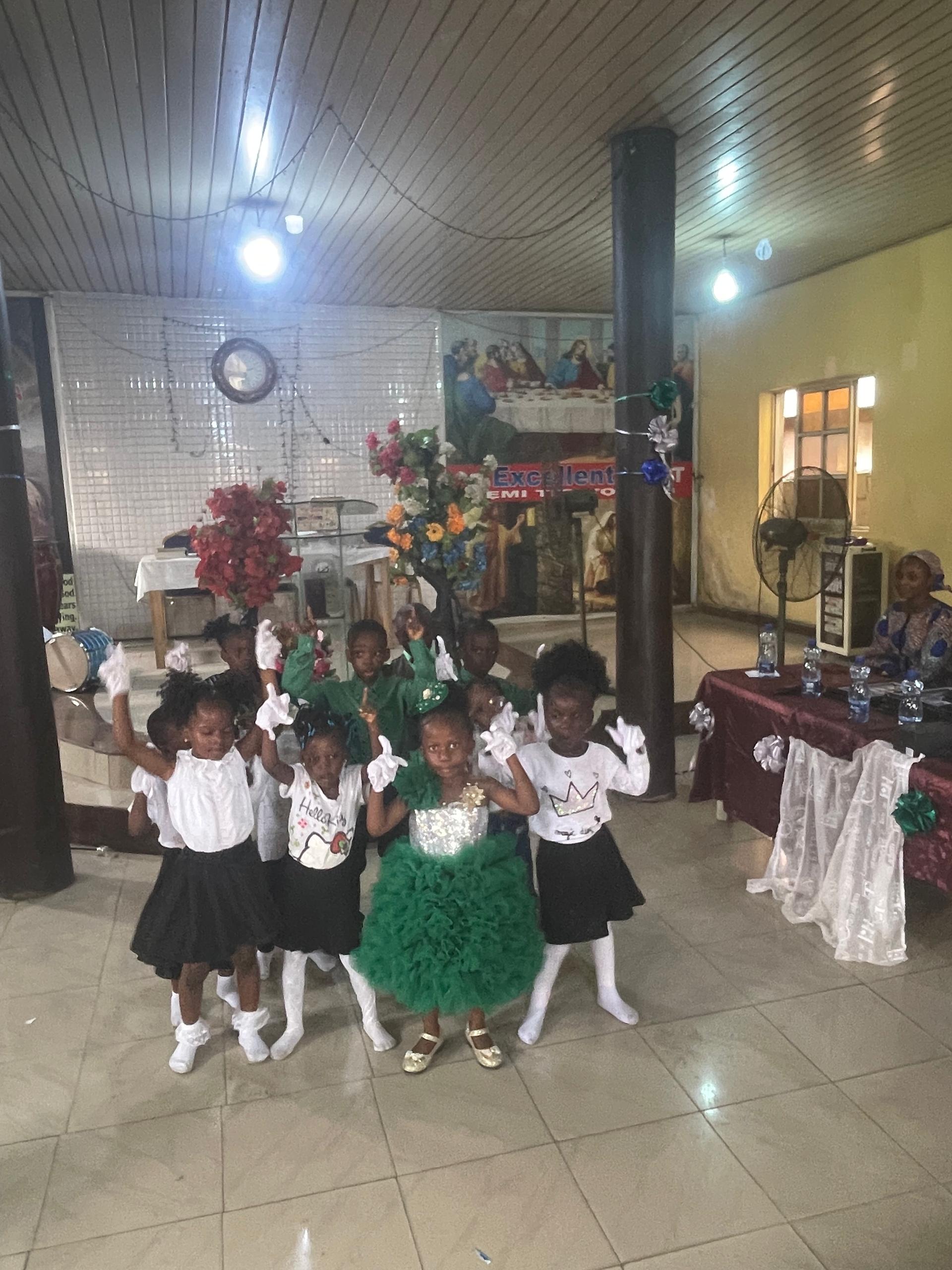 Adeoti pupils in uniform learning together